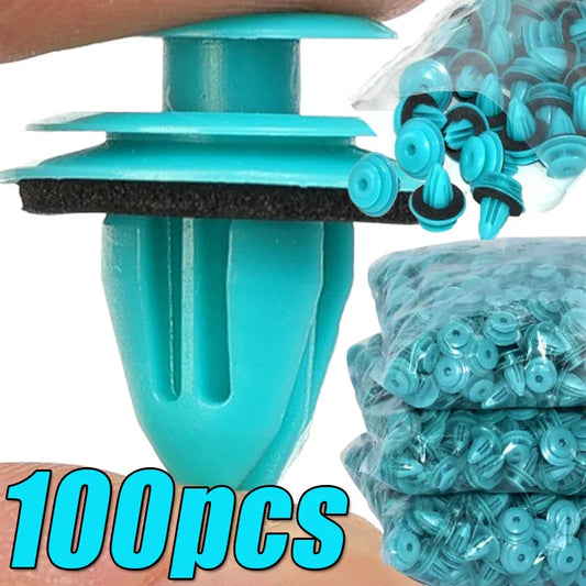100-20PCS Auto Door Panel Clips – Fastener Rivets with Seal Rings for Car Interior & Bumper Retaining
