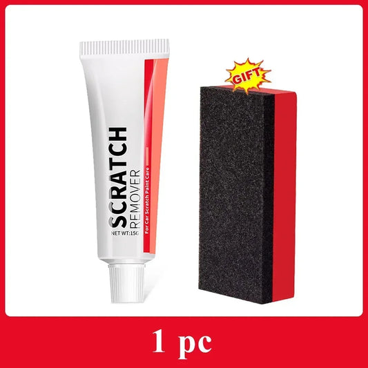 Car Scratch Remover – Polishing Paste & Sponge for Auto Body Repair