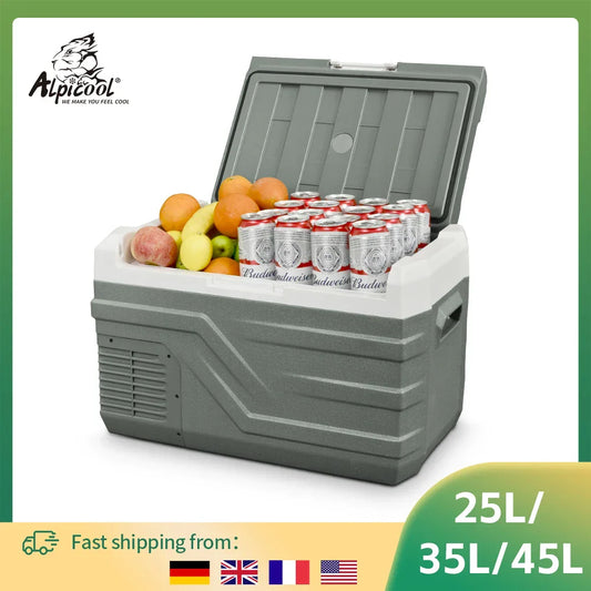 Alpicool NL Series Car Refrigerator – 25L, 35L, 45L Portable 12V Compressor Fridge Freezer