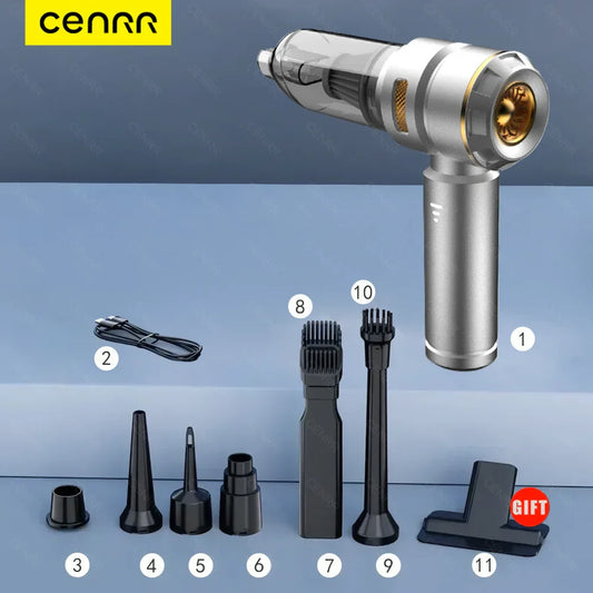 CENRR 998000PA Car Vacuum Cleaner – Powerful Wireless Handheld Cleaner for Car Detailing