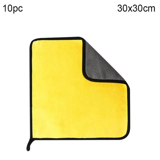 Coral Fleece Double-Sided Car Cleaning Towel – Quick-Drying & Super Absorbent